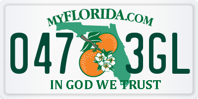 FL license plate 0473GL