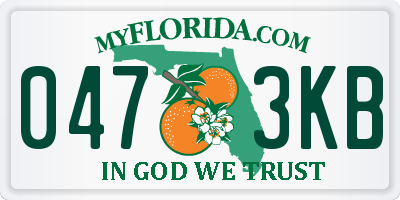 FL license plate 0473KB