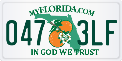 FL license plate 0473LF
