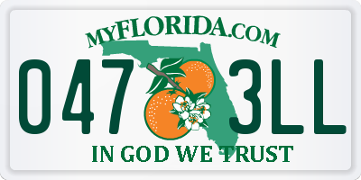 FL license plate 0473LL