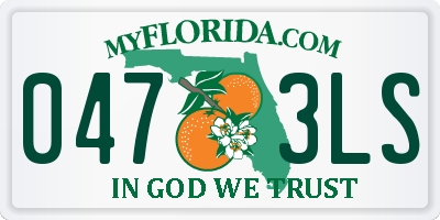 FL license plate 0473LS