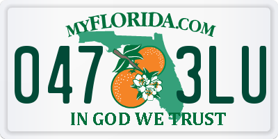 FL license plate 0473LU