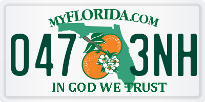 FL license plate 0473NH