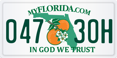 FL license plate 0473OH