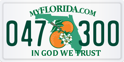 FL license plate 0473OO
