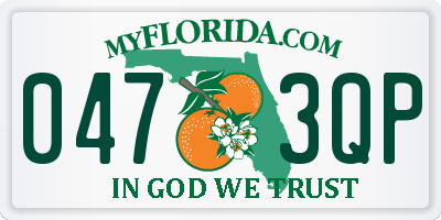 FL license plate 0473QP