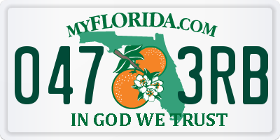 FL license plate 0473RB