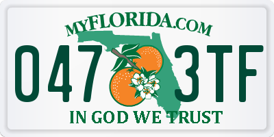 FL license plate 0473TF