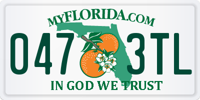 FL license plate 0473TL