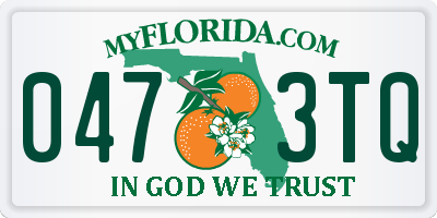 FL license plate 0473TQ