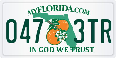FL license plate 0473TR