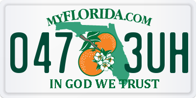 FL license plate 0473UH