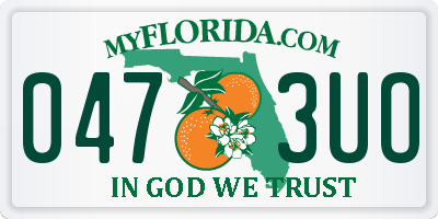 FL license plate 0473UO