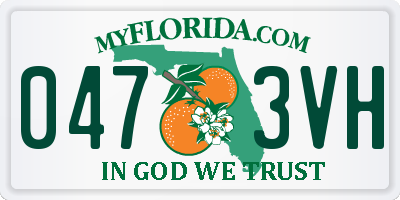 FL license plate 0473VH
