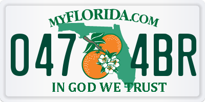 FL license plate 0474BR