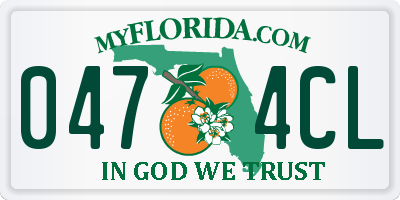 FL license plate 0474CL