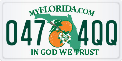 FL license plate 0474QQ