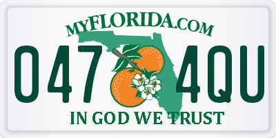 FL license plate 0474QU