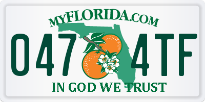 FL license plate 0474TF