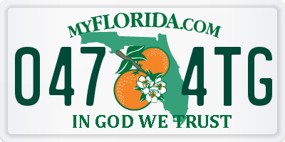 FL license plate 0474TG