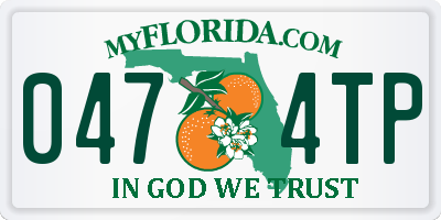 FL license plate 0474TP