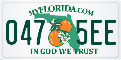 FL license plate 0475EE