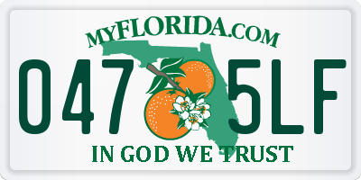 FL license plate 0475LF