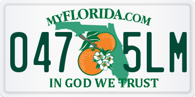 FL license plate 0475LM