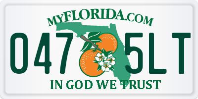 FL license plate 0475LT