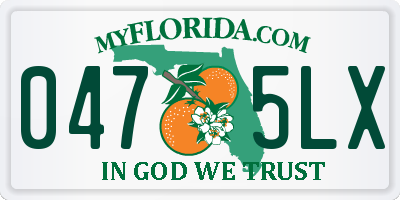 FL license plate 0475LX