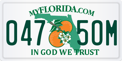 FL license plate 0475OM