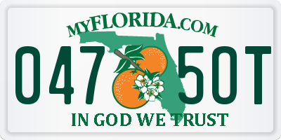 FL license plate 0475OT
