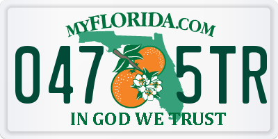 FL license plate 0475TR