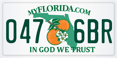 FL license plate 0476BR
