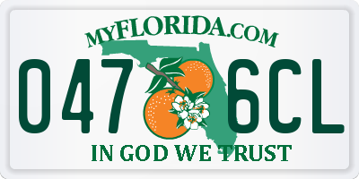 FL license plate 0476CL