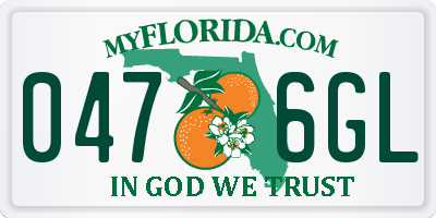 FL license plate 0476GL