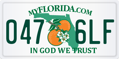 FL license plate 0476LF