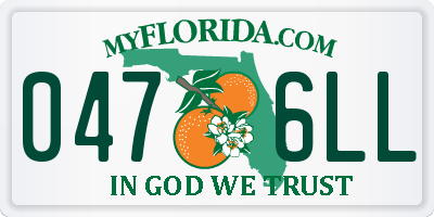 FL license plate 0476LL