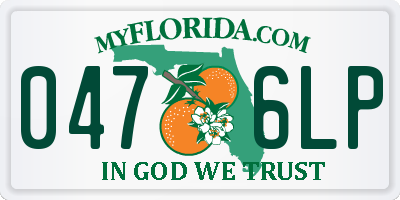 FL license plate 0476LP