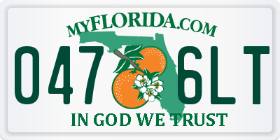 FL license plate 0476LT