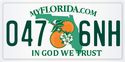 FL license plate 0476NH