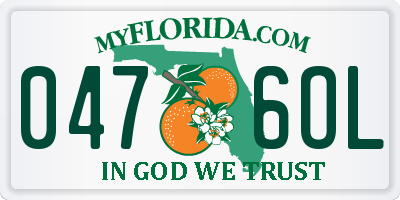 FL license plate 0476OL