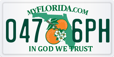 FL license plate 0476PH