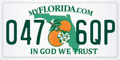 FL license plate 0476QP