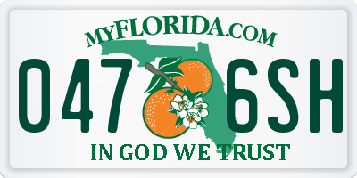 FL license plate 0476SH