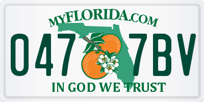 FL license plate 0477BV