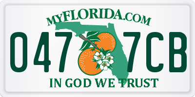 FL license plate 0477CB