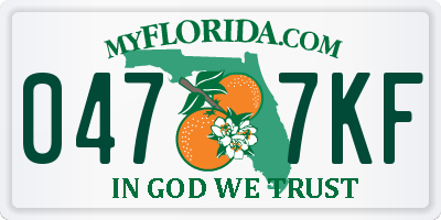 FL license plate 0477KF
