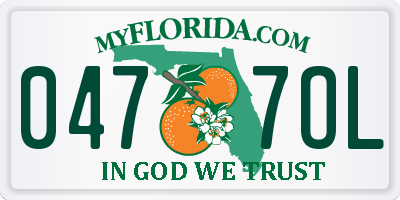 FL license plate 0477OL