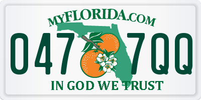 FL license plate 0477QQ